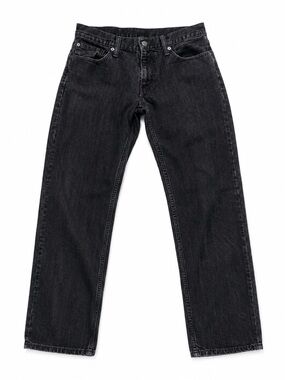 Levis 514 Mens Black Straight‎ Leg Denim Jeans 30x32